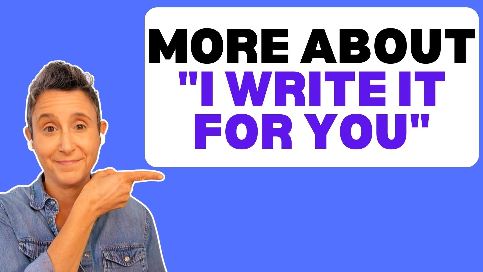 Load video: More about &quot;I Write It For You&quot; speech service