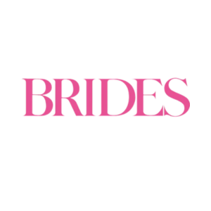 Logo for Brides magazine. It's the word, "brides" in pink, capital letters over a white background.
