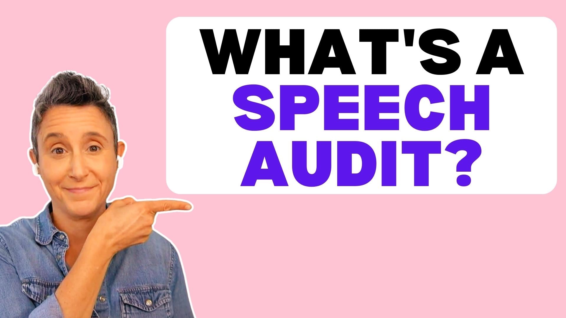Load video: Wat is a speech audit?